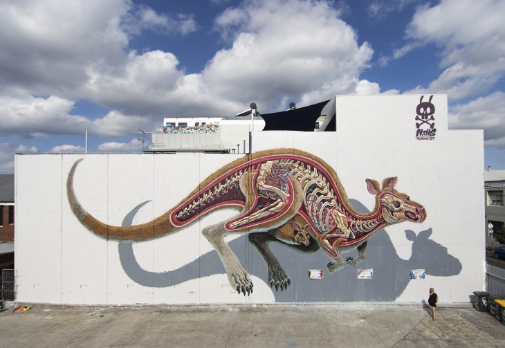 Анатомические граффити Nychos
