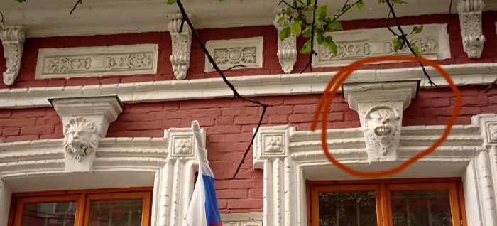 Результат реставрации фасада старого здания в Курске